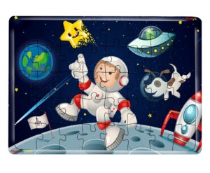 Fiddlys 40 Pcs Paperless Wooden Jigsaw Puzzle for Kids & Children Age 4+ Learning Educational Double Layered Wooden Puzzles product photo