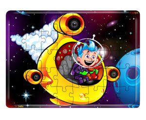Fiddlys 40 Pcs Paperless Wooden Jigsaw Puzzle for Kids & Children Age 4+ Learning Educational Double Layered Wooden Puzzles product photo