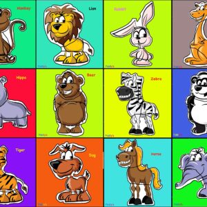 Fiddlys Wooden Jigsaw Puzzle For Early Age Children Paperless Puzzle - Pack Of 12 Zoo Animals