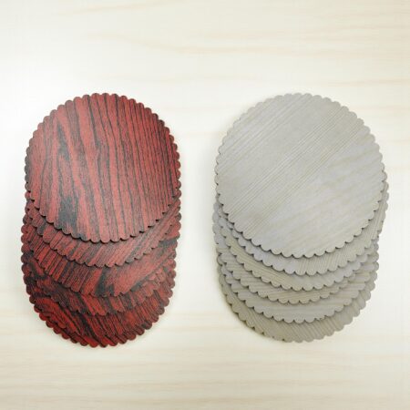 Fiddlys Wooden Coaster Set of 6 | Beautiful Decorative Coaster for Tea & Coffee Cups, Mugs & Glasses | Elegant Table Décor & product photo
